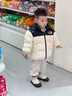 奇诺鼠【官方正品】儿童雪地靴男女童冬季防寒加绒加厚宝宝学步棉鞋保暖 卡其色 27 码(适合脚长16.5-17.0cm) 实拍图