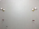 自由亮 led壁灯卧室床头灯现代简约创意卧室壁灯客厅过道楼梯墙壁灯 H款右:香槟金:送8W(暖光)LED灯泡 实拍图