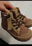 M1&M2西班牙童鞋冬季儿童棉鞋男款二棉鞋女高帮加绒宝宝马丁靴棉鞋422 驼色 25码 脚长15cm 实拍图