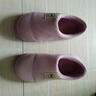 惠夫人冬季情侣棉拖鞋厚底包跟家居家室内防滑加绒韩版保暖棉拖鞋女 包跟款 栗紫 40-41 【适合39-40码穿】 实拍图