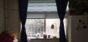 馨兰芙曼窗帘成品现代简约卧室客厅阳台电雕压花遮光窗帘布料定制窗帘窗纱 深蓝色 宽1.3*高2.0-挂钩加工(一片) 实拍图