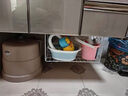 铭汇通洗菜盆下置物架浴室柜下脸盆架卫生间悬挂式空间利用洗脸盆收纳架 白色升级盆架 大号 实拍图