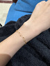 中国黄金（CHINA GOLD）满天星18K金手链女彩金转运珠生日礼物女送女友老婆结婚纪念实用 【京速达】18k双层圆珠手链 实拍图