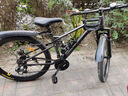 兰令软尾山地自行车成年人变速碟刹越野骑行男女学生双减震单车 魅影灰【前后培林花鼓+软尾双减震+内走线】 26英寸(160-178cm身高) 24速 实拍图