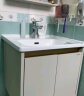 九牧（JOMOO）浴室柜 陶瓷一体盆铝合金悬挂抗菌组合柜绅士灰80cm A2706-715Z-1 实拍图