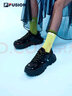 FILA  FUSION斐乐潮牌女鞋经典百搭硬糖鞋厚底老爹鞋时尚运动休闲鞋 黑色-BK 37.5 实拍图