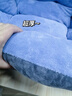 同依坐垫靠背一体办公室久坐屁垫椅子学生座椅垫护腰靠垫汽车坐垫冬季 【牛奶绒】浅蓝色 一体式 【45*45cm】中号【大多数选择】 实拍图