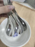 唐宗筷304不锈钢勺子汤勺汤匙调羹搅拌勺加大加厚饭勺圆勺 3支装 C1671 实拍图