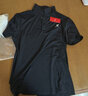 特步短袖T恤男装新款透气耐磨t恤翻领polo衫速干冰丝感休闲运动服上衣 黑色(速干翻领) 3XL /190 实拍图