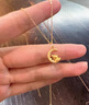 中国黄金（CHINA GOLD）足金望月龙吊坠女款黄金项链本命年生肖龙情人节生日礼物送女友 挚爱礼盒+望月龙吊坠+S925链 实拍图