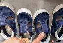 卡特兔儿童学步鞋春秋男女童机能鞋软底透气网眼鞋婴儿包头鞋 蓝色 内长13.5cm 22码适合脚长12.8-13.2 实拍图