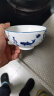 昭乐 碗年年有鱼青花瓷中式家用餐具高脚大汤碗饭碗套餐圆碗釉中彩 蓝鱼5英寸米饭碗（6个） 晒单实拍图