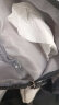 朗酷斜挎包男胸包女韩版潮流大容量腰包运动出行休闲耐磨防泼水 白色（带熊猫挂件+2枚徽章） 实拍图