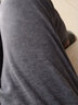 恒源祥加绒加厚保暖裤男士冬季含护膝单件打底棉毛线秋裤 黑灰色 2XL 实拍图