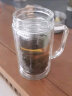富光 玻璃杯大容量带茶隔水杯便携带把泡茶杯子办公玻璃水杯透明加厚 实拍图
