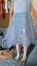 戴维贝拉（DAVE＆BELLA）夏装儿童网纱女童连衣裙宝宝公主裙小童裙子夏季薄款童裙 浅蓝色 140 cm（(建议身高130-140cm） 实拍图