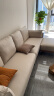 林氏家居小户型沙发客厅简约现代奶油风科技布沙发意式布艺沙发BS103 拿铁棕|2.8米+脚踏|科技布款 实拍图