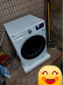 LG大10公斤滚筒洗衣机全自动 家用超薄小型洗衣机 AI智能手洗 95℃高温煮洗 DD直驱变频电机 奢华白10.5KG纤慧单洗FLX10N4W 实拍图