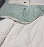 海澜之家（HLA）牛奶绒四件套 A类加绒冬季保暖法兰绒珊瑚绒床品四件套家用被套 奶白+奶绿 三件套；被套150*200床单180*230 实拍图