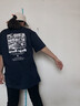 邦乔仕（BFDQJS）美式重磅纯棉白色短袖T恤男士夏季新款宽松青少年打底衫学生半袖 藏青棒球兔八哥 3XL(推荐体重170-190斤) 实拍图