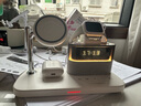 aresh无线充电器三合一多功能适用苹果16/15/14磁吸MagSafe耳机apple watch S10手表支架iphone12ProMax 白色【时钟+闹钟+夜灯】配充电头套装 实拍图