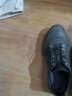 沙驰（SATCHI）男鞋牛皮软面皮商务休闲鞋男士系带圆头低帮舒适透气运动皮鞋男 黑色 41 实拍图