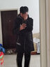 画子木棉服男秋冬新款潮牌连帽中长款外套羽加绒加厚保暖派克服男棉绒服 JR917黑色 3XL 实拍图