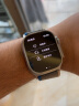 Apple/苹果 Watch Ultra 智能手表GPS+蜂窝款 49毫米钛金属表壳蓝配灰色野径回环式表带M/L MQFF3CH/A 实拍图
