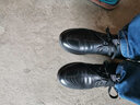 稻草人秋冬款保暖商务休闲皮鞋男士正装鞋 DCR113 黑色加绒 40 实拍图