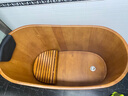 尚田泡澡木桶浴桶木质家用小卫生间沐浴桶成人洗澡盆圆形实木洗澡木桶 86cm长 小天使+全盖 实拍图