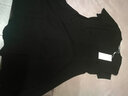 AMII法式复古a字连衣裙女夏季新款赫本风显瘦V领修身裙子 黑色 3XL 180/100A 实拍图