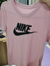 耐克（NIKE）女子短袖 2025秋季新款运动服时尚潮流舒适宽松透气全棉健身T恤 IB8899-100/白色/透气快干 M 实拍图