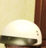 GXT电动摩托车头盔男女通用夏季半盔复古机车安全帽GXT四季3c认证 亮白 2XL（61~62cm） 实拍图