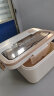 广意微波炉饭盒 大容量学生塑料便当盒 保鲜盒配餐具1500ml GY8539 实拍图