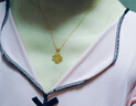 中国珠宝黄金项链足金M扣肖邦链可调节足金素链送女友老婆生日礼物 肖邦链约1.8g-约45cm（M扣） 实拍图