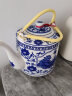 陶沁泉陶瓷茶壶青花瓷套装茶具景德镇凉水冷水茶水泡茶提梁壶大容量 荷塘月色单壶2.8L小号 实拍图