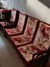 艺云阁 实木沙发垫 加厚红木沙发坐垫中式椅垫沙发垫子带靠背套装可拆洗 荷塘月色红 50*45*高度60/优质棉 实拍图