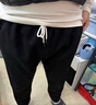 FitonTon休闲裤男秋冬抽绳韩版加绒男裤保暖运动裤子男士加厚束脚运动长裤 实拍图