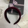 左欧宽边黑色洗脸发卡发箍女成人韩版网红复古气质头箍日常佩戴女发饰 酒红色 实拍图