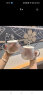 皇家洛克（ROYALLOCKE）玻璃杯 锤纹矮杯男女带把家用杯子耐热果汁花茶早餐杯 锤纹杯+小熊盖子+勺子 晒单实拍图