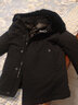老爷车 中老年羽绒服男中长款内胆活里活面老年人连帽毛领爸爸装送礼男 带毛领-黑色 M (可穿90-110斤) 实拍图