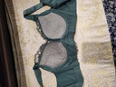 莫代尔3D立体手托无钢圈文胸小胸显大调整型聚拢内衣女柔软透气性感胸罩 蓝色文胸 80A B 实拍图