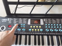 八度宝贝（Octavebaby）儿童电子琴61键智能亮灯跟弹初学者入门小钢琴多功能女孩教学乐器 亮灯跟弹-加大版王子黑+礼包 实拍图