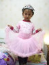 宾娜诗（binnashi）舞蹈服儿童女夏季短袖女童中国舞演出服小女孩跳舞裙幼儿芭蕾舞裙 粉色短袖 120 晒单实拍图
