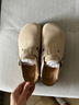 东园物作软木拖鞋真皮休闲日系时尚百搭外穿防滑情侣款Boston半包勃肯鞋 沙色 40 正码 实拍图