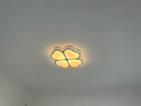 灵翔之光卧室灯吸顶灯无极遥控led灯具温馨简约现代薄家用房间灯2025新款 薄四叶草 直径50cm  36w三色 实拍图