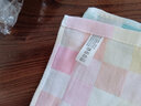 拉米奇骐 【5条装】婴儿口水巾小方巾儿童手帕洗脸洗澡毛巾宝宝手绢纱布巾纯棉围嘴新生儿用品 5条装 格子方巾 实拍图
