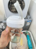 安配方形奶瓶学饮嘴重力球吸管水杯盖  （适配赫根方形奶瓶）白色 实拍图