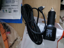 Mixsas 行车记录仪电源线 双USB接口车充多功能GPS点烟器插头转换连接线 【数显闪充版】MINI左弯头3.5米 实拍图