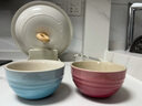 酷彩（Le Creuset）炻瓷米饭碗 汤碗 面碗 沙拉碗 家用碗套装大碗彩虹系列渐变色 11.8cm米饭碗石英粉 实拍图